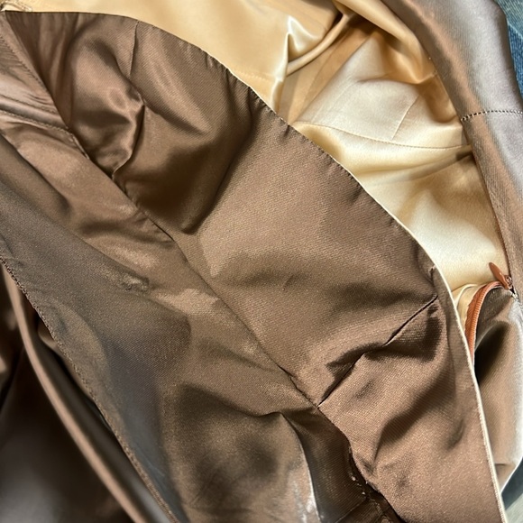 Vintage Richard Tyler Couture Pale Brown Strapless Dress Size 8 - Picture 13 of 13